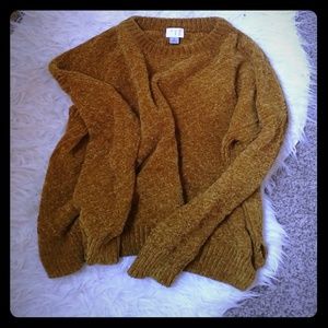 A new Day chenille mustard sweater